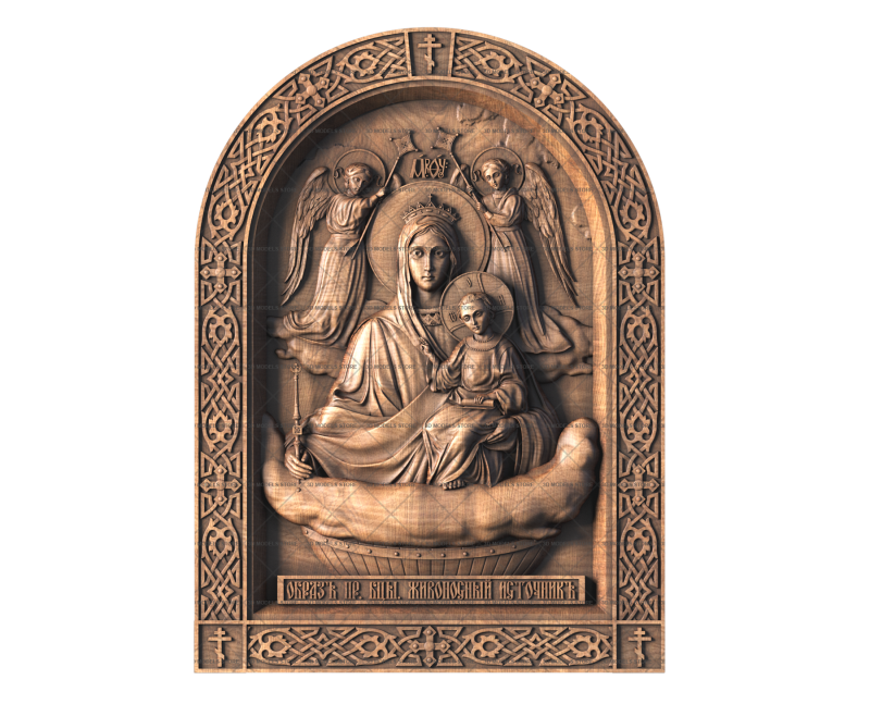 Icon of the Mother of God of the Life-Giving Spring, 3d models (stl)