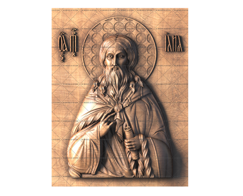 Icon Elijah the Prophet, 3d models (stl)