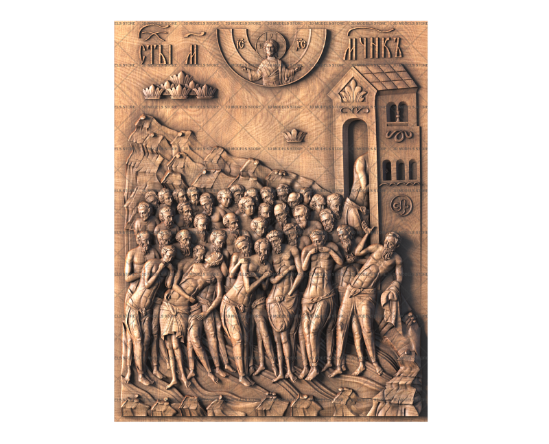 Icon of the Forty Martyrs of Sebaste, 3d models (stl)