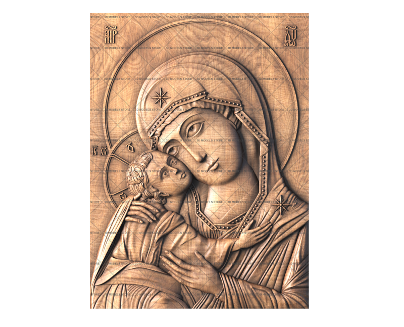 Igor Icon of the Mother of God, 3d models (stl)