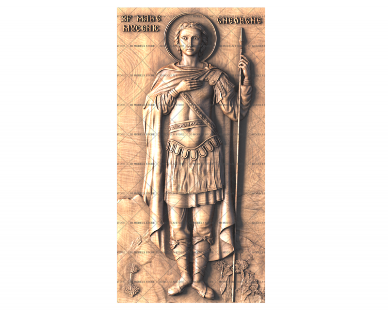 Icon of St. George the Victorious, 3d models (stl)