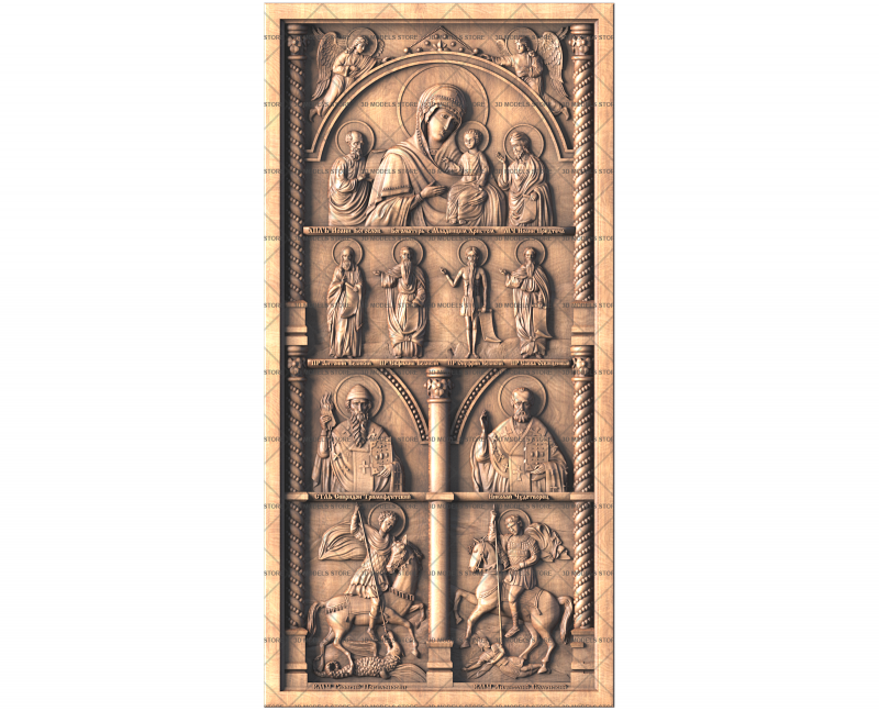 Icon of the Most Holy Theotokos «In Sorrows and Griefs, Comfort», 3d models (stl)