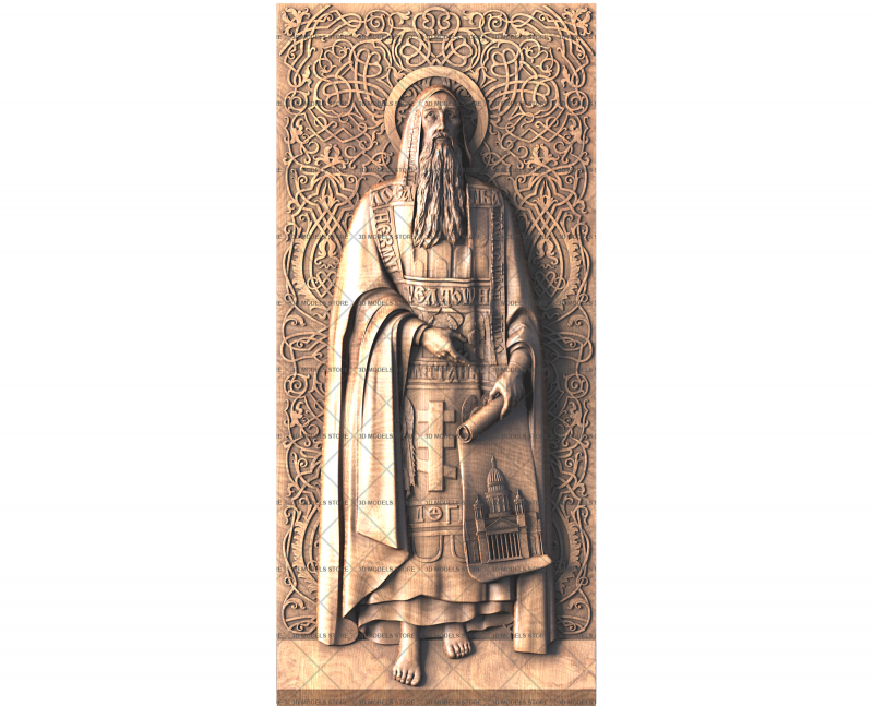 Icon of St. Isaac of Dalmatia, 3d models (stl)