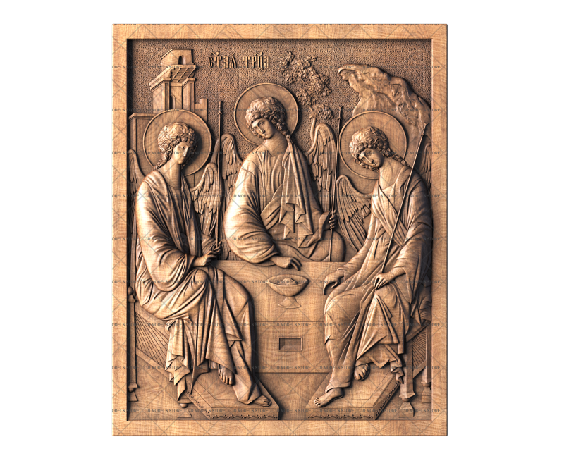 Icon of the Holy Trinity, 3d models (stl)