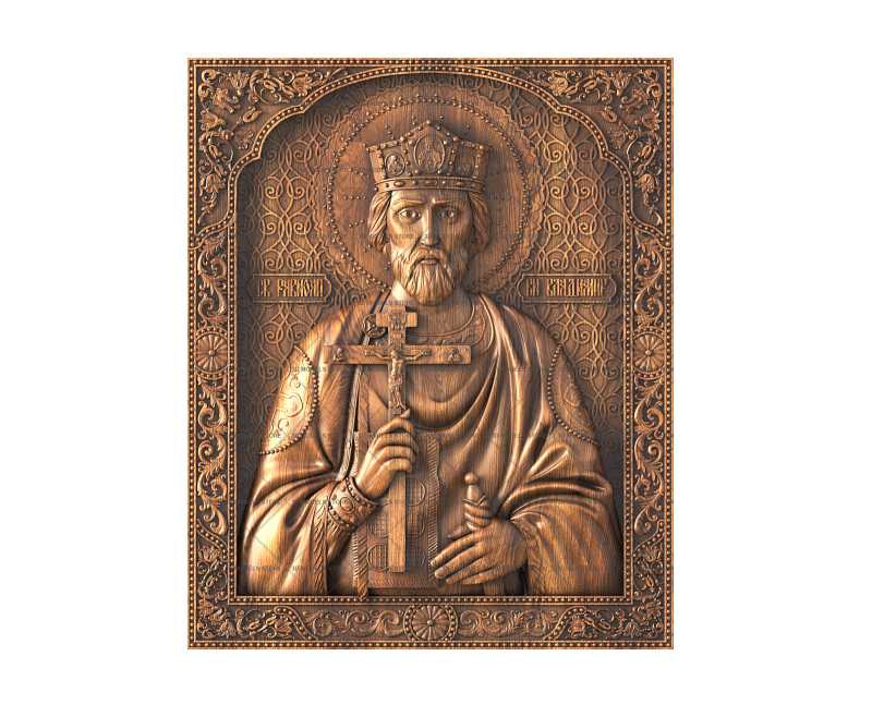St. Vladimir Equal to Apostles icon, 3d models (stl)