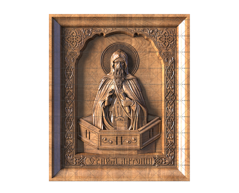Icon of Saint Anthony, 3d models (stl)