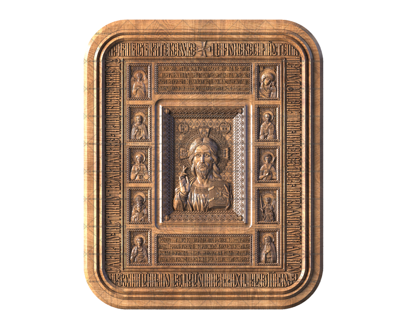 The Almighty with Saints, 3d models (stl)