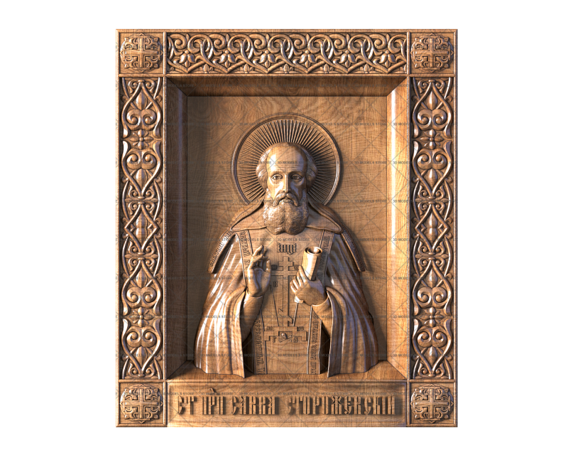 Saint Sabbas the Sanctified (Savva Storozhevsky), 3d models (stl)