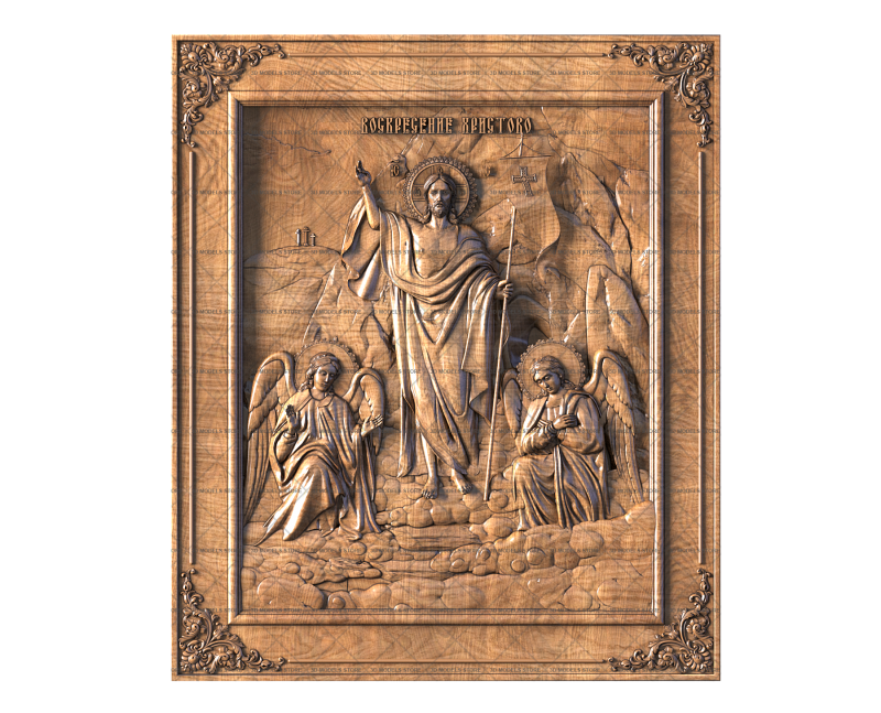 Icon of the Resurrection of Christ, 3d models (stl)