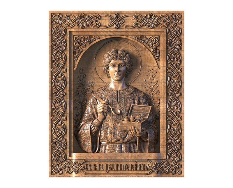 Saint Panteleimon, the Great Martyr and Healer, 3d models (stl)