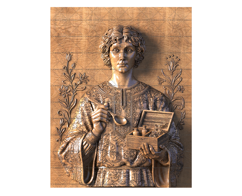 Great Martyr Panteleimon, 3d models (stl)