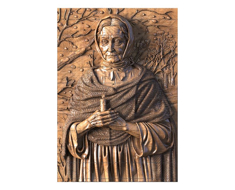 Icon of Xenia of St. Petersburg, 3d models (stl)