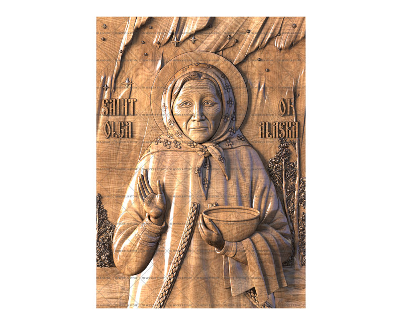 Saint Olga of Alaska, 3d models (stl)