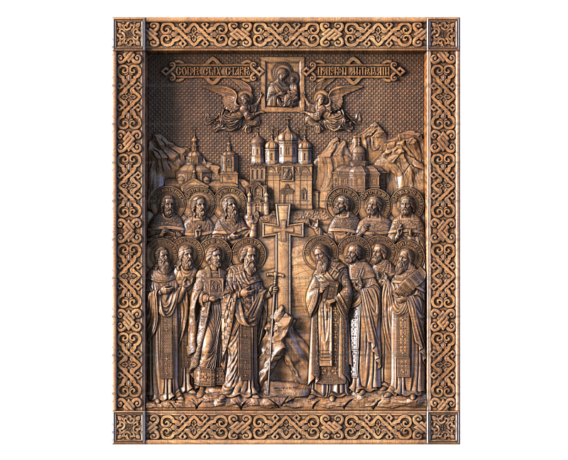 Icon of the Synaxis of the Saints of the Stavropol Metropolis, 3d models (stl)