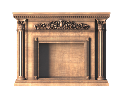 Fireplace, 3d models (stl)