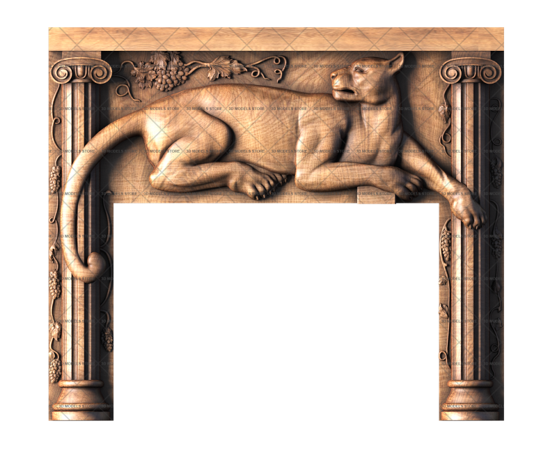 Fireplace, 3d models (stl)