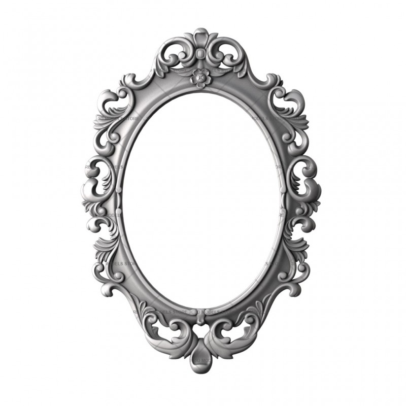 Frame oval, 3d models (stl)