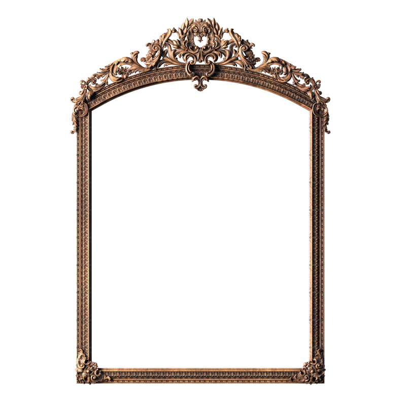 Frame with crown, 3d models (stl)