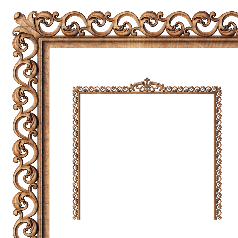 Frame rectangular, 3d models (stl)