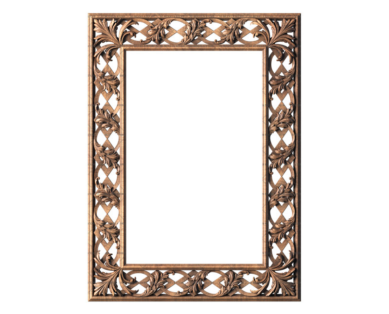 Frame rectangular, 3d models (stl)