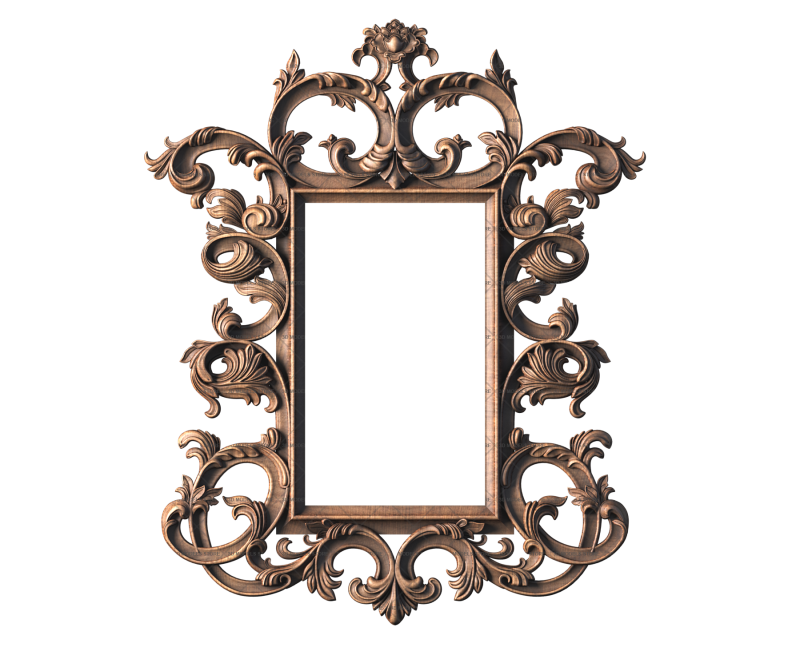 Baroque frame, 3d models (stl)