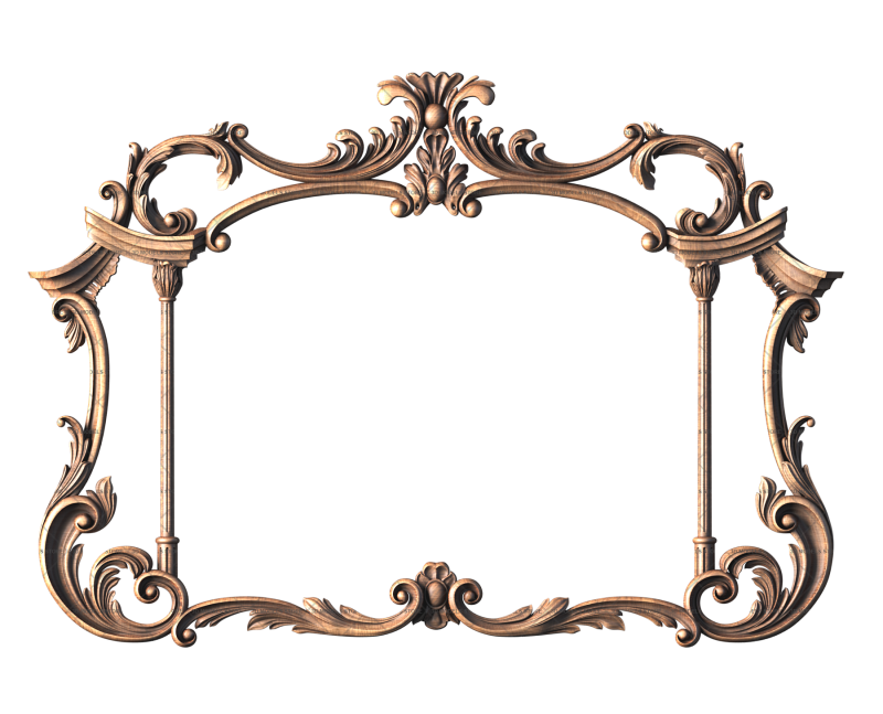 Rectangular frame, 3d models (stl)