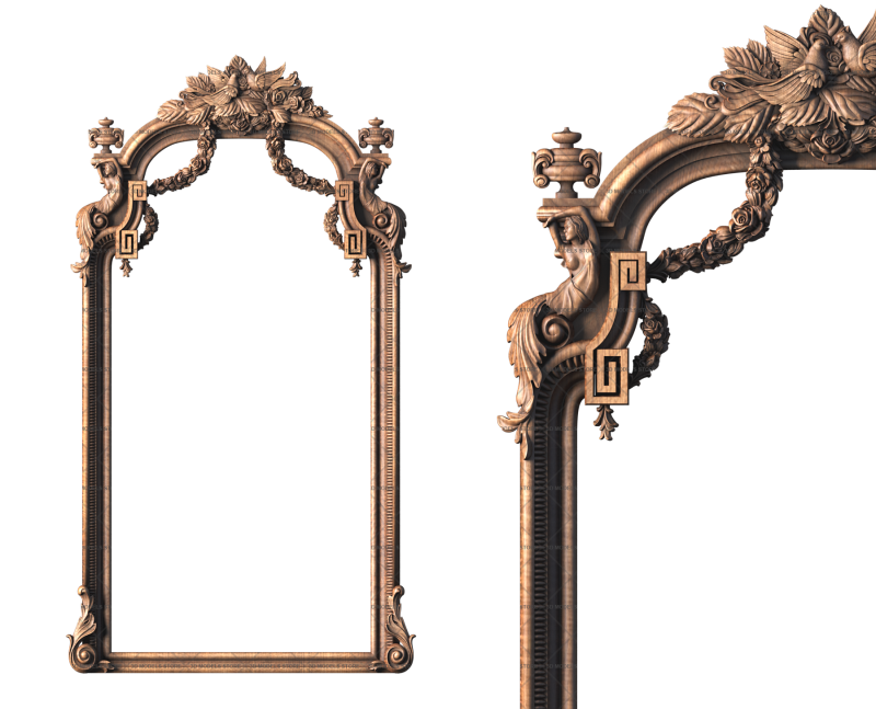 Rectangular frame, 3d models (stl)