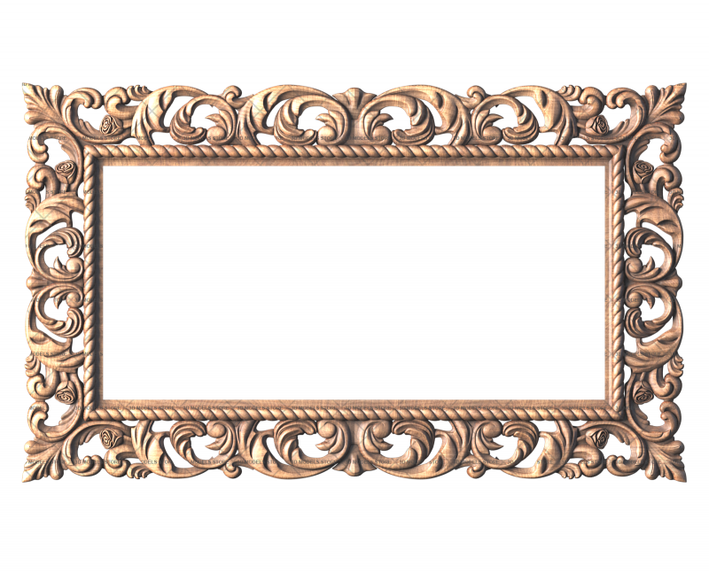 Rectangular frame, 3d models (stl)