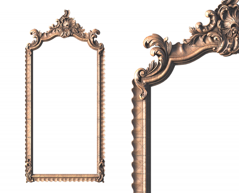 Rectangular frame, 3d models (stl)