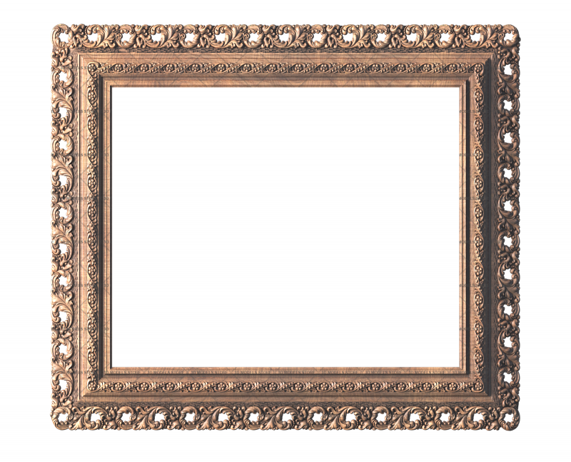 Rectangular frame, 3d models (stl)