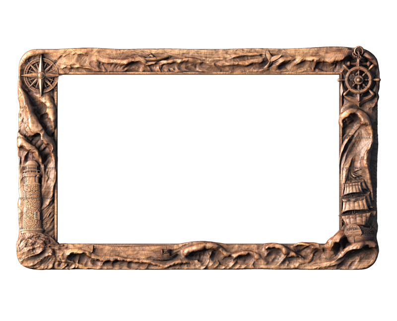 Rectangular frame, 3d models (stl)