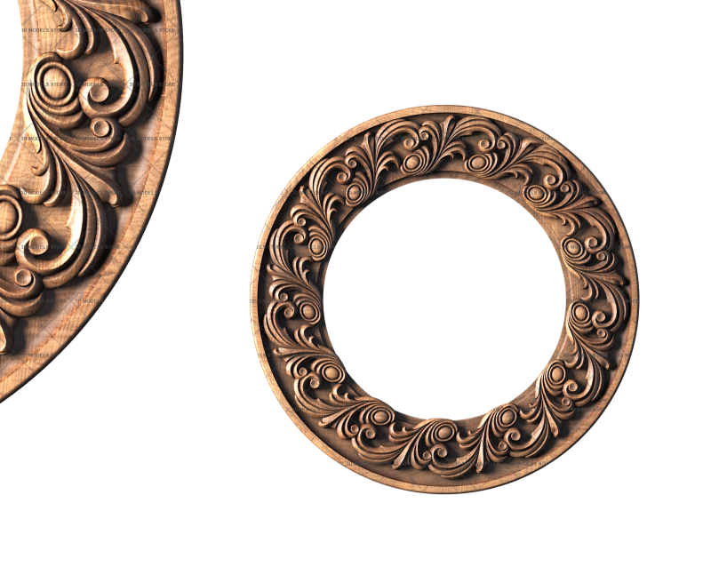 Round frame, 3d models (stl)