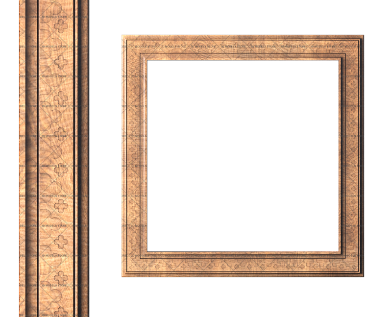 Square frame, 3d models (stl)