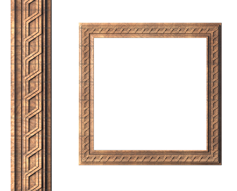 Square frame, 3d models (stl)