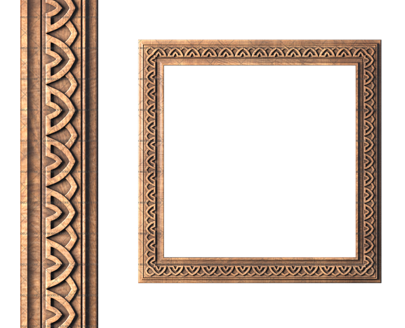 Square frame, 3d models (stl)