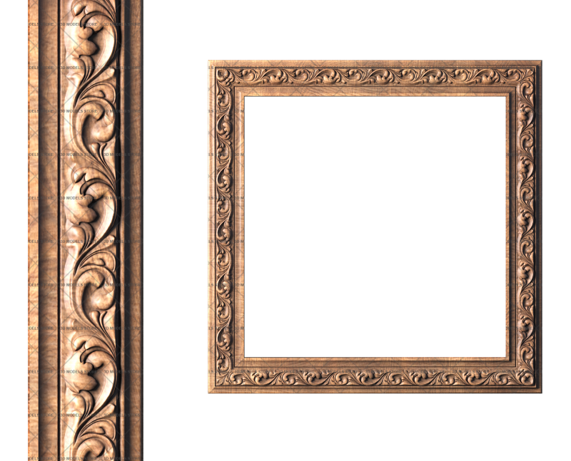 Square frame, 3d models (stl)