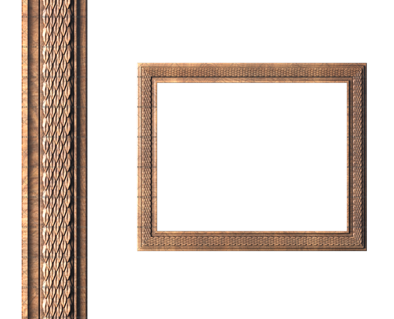 Rectangular frame, 3d models (stl)