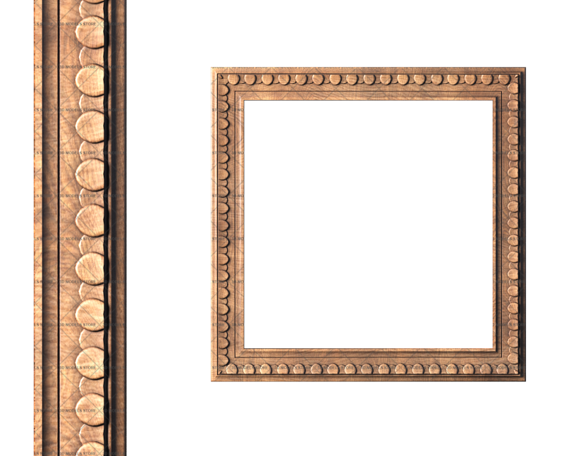 Square frame, 3d models (stl)