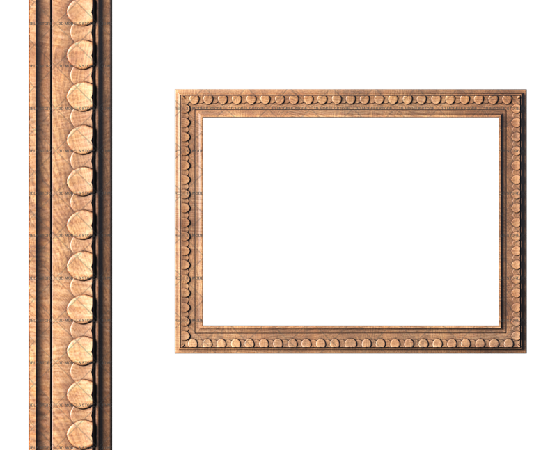 Rectangular frame, 3d models (stl)