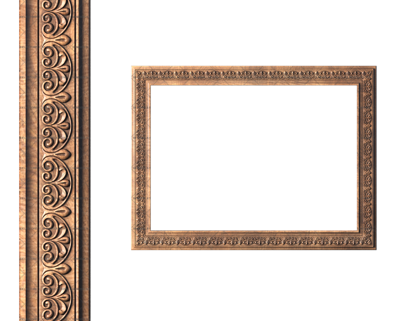 Rectangular frame, 3d models (stl)