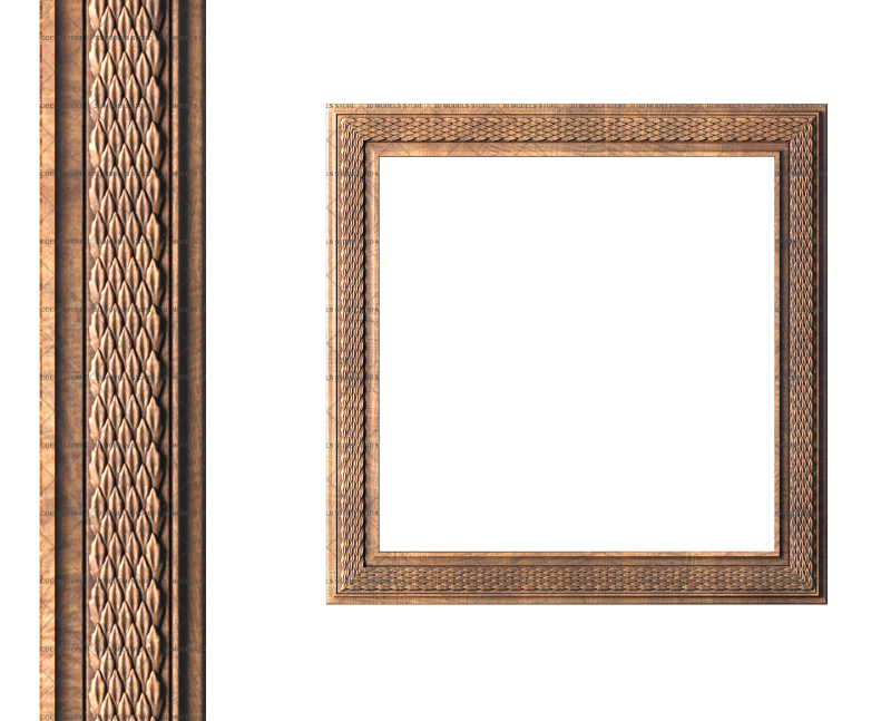 Square frame, 3d models (stl)