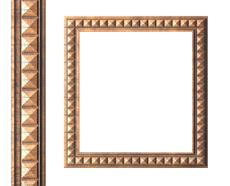 Square frame, 3d models (stl)