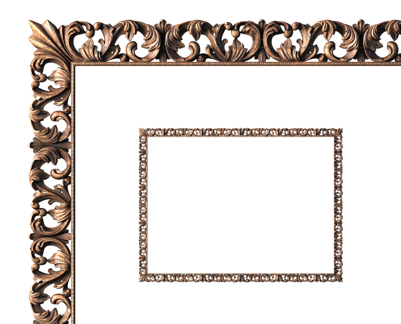 Rectangular frame, 3d models (stl)