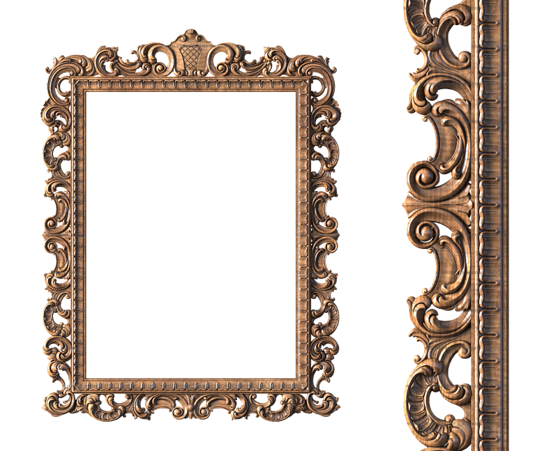 Rectangular frame, 3d models (stl)
