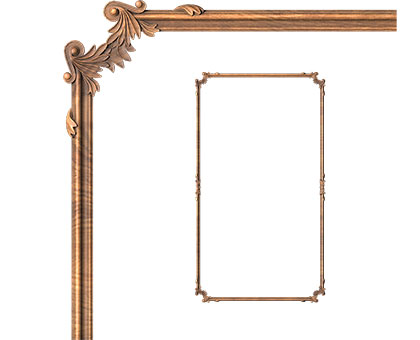 The frame is rectangular, 3d models (stl)