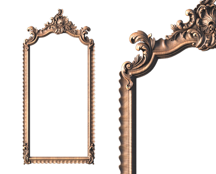 Rectangular frame, 3d models (stl)