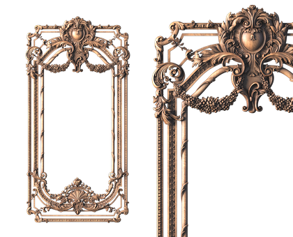 Rectangular frame, 3d models (stl)