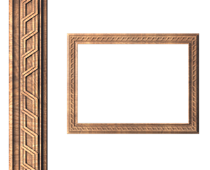 Rectangular frame, 3d models (stl)