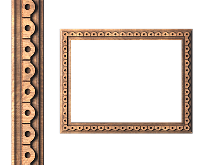 Rectangular frame, 3d models (stl)