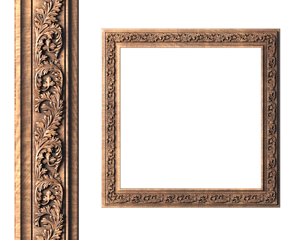 Rectangular frame, 3d models (stl)